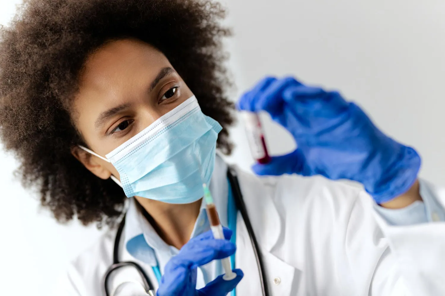 DLS laboratory team member