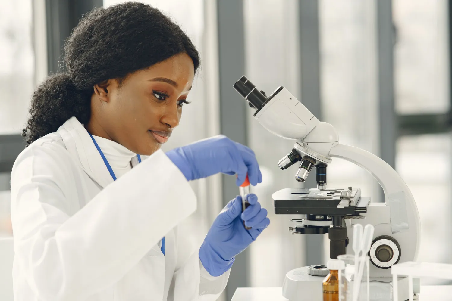Lab microscope